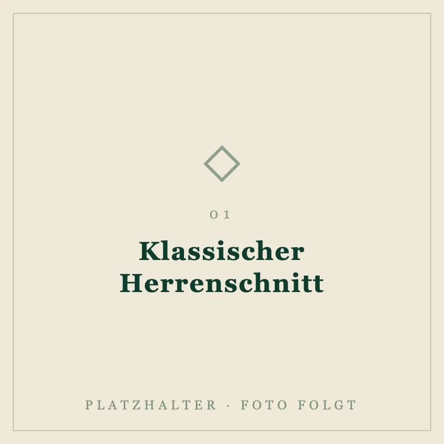 Platzhalter für ein Foto: Klassischer Herrenschnitt