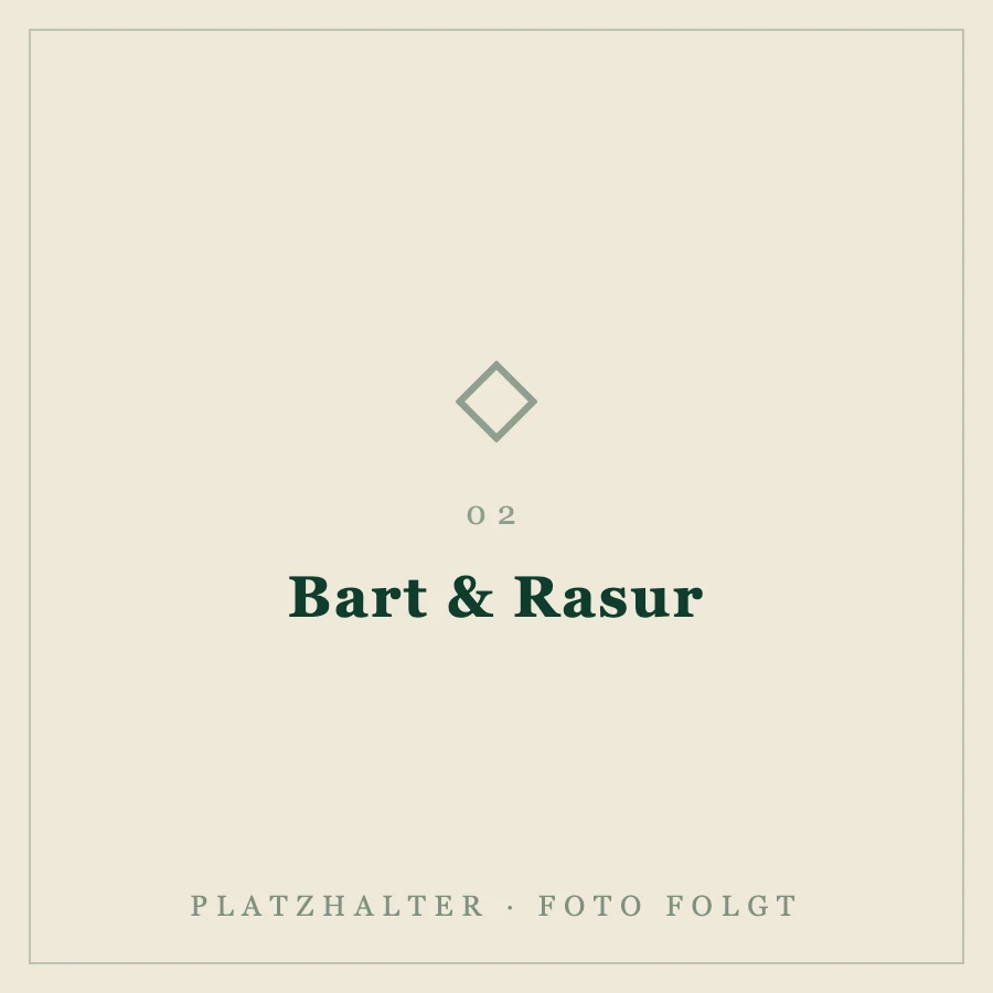 Platzhalter für ein Foto: Bart und Rasur